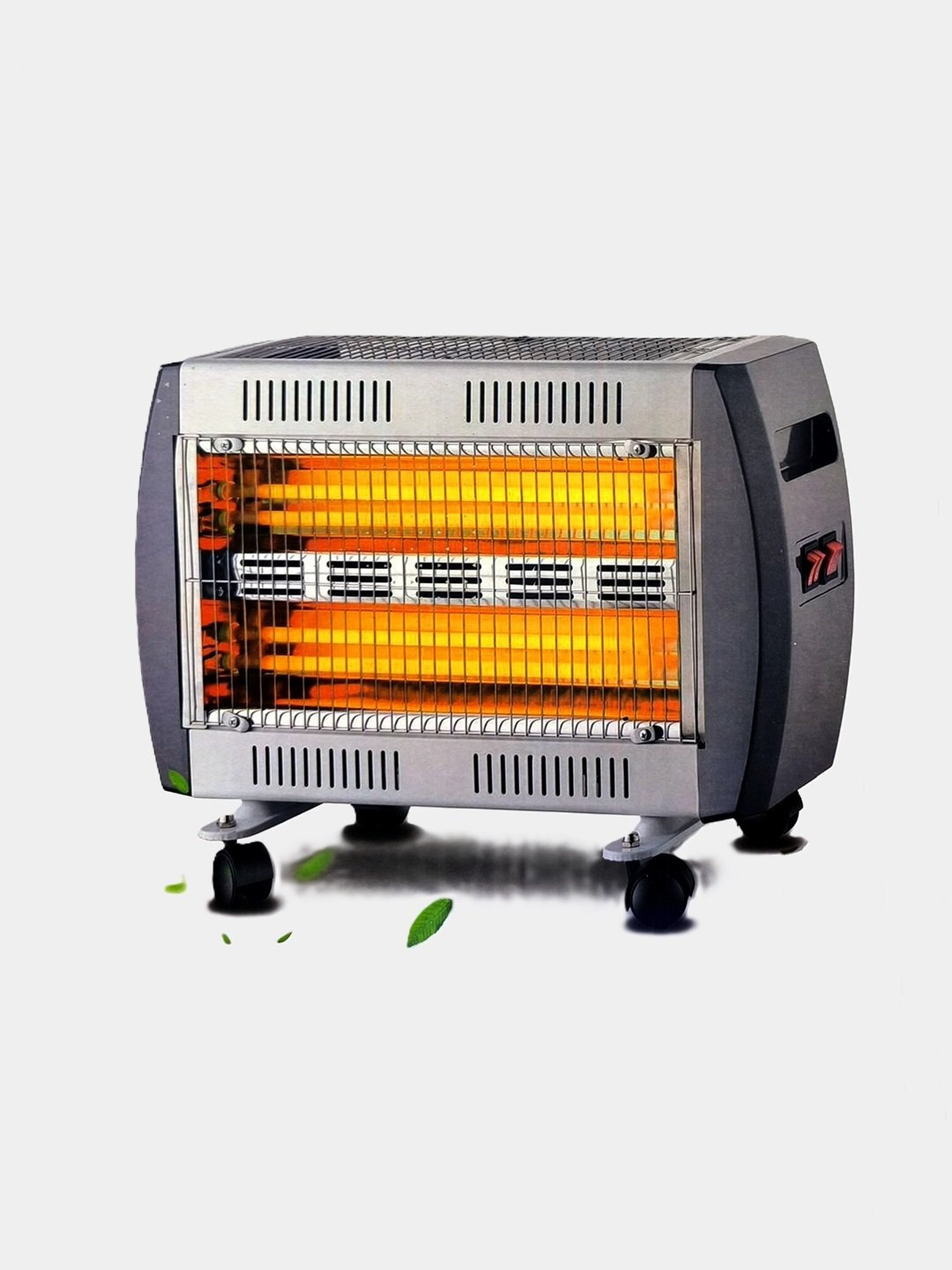 Обогреватель VEKO, инфракрасный, спиральный, механический, 2000Вт