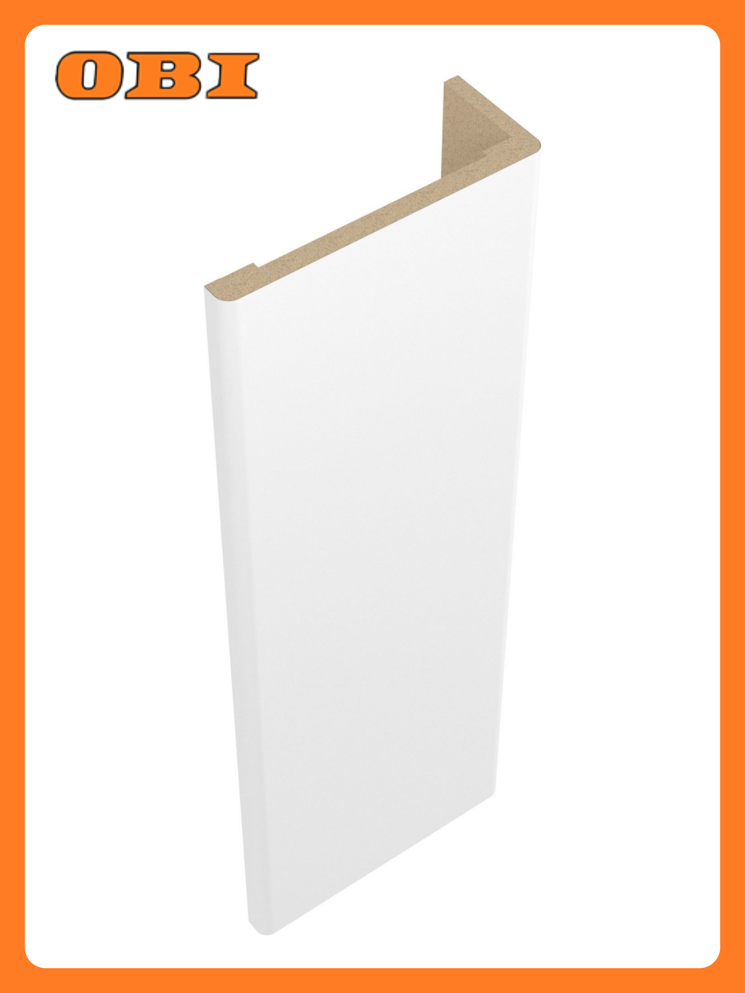 Телескопический наличник Belwooddoors белый МДФ 2150х70 мм