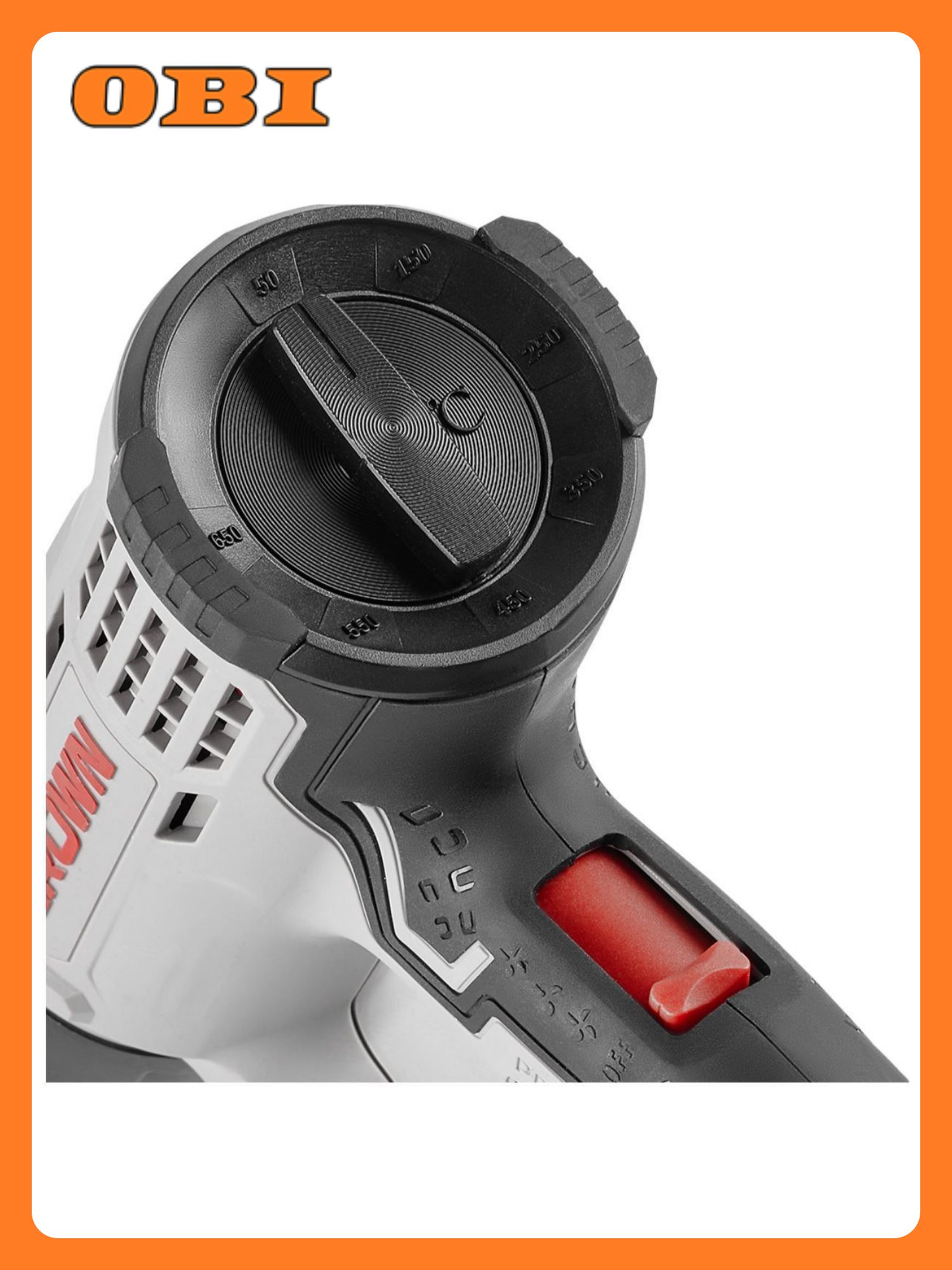 Фен технический CROWN CT19042K 2 кВт 4 насадки защита от перегрева