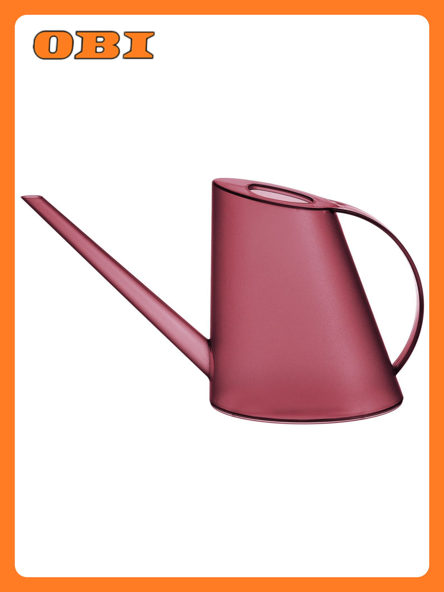 Лейка для цветов ROXELLA прозрачно-бордовая 15 л