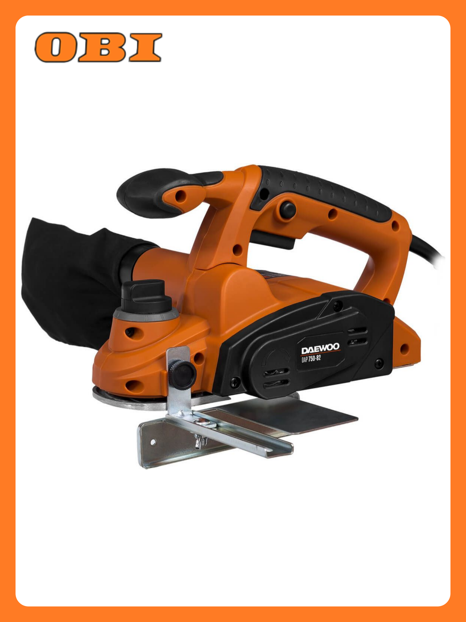 Рубанок DAEWOO DAP 750-82 электрический плавная регулировка глубины строгания 750Вт