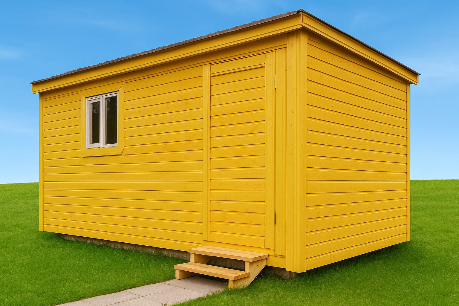 Бытовка 5 метров утепленная с электричеством блоки ступени