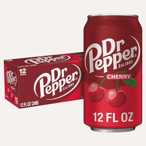 Изображение товара Газированный напиток Dr. Pepper Cherry, США, 0.355 л, х 12 шт.