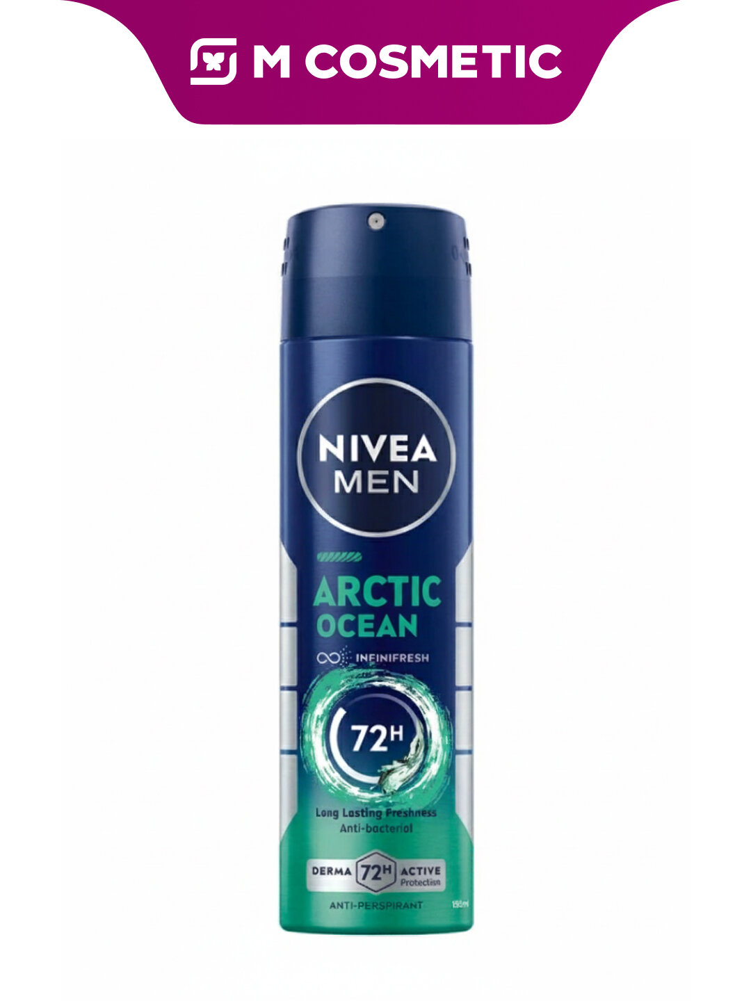 NIVEA Arctic Ocean Антиперспирант-спрей мужской, 150 мл — свежесть и защита от пота