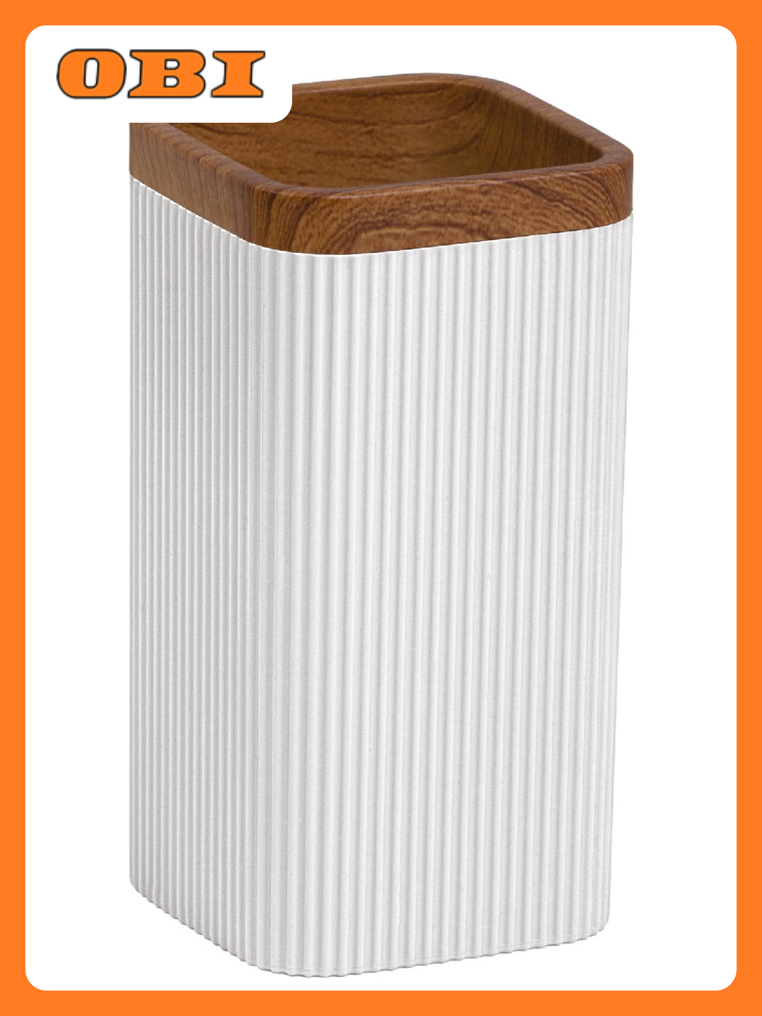 Стакан для зубных щеток Sand White пластик белый