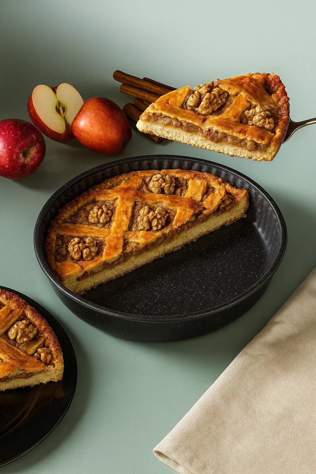 Форма для запекания круглая PASABAHCE BORCAM Non-Stick Black 260 мм — фото 1