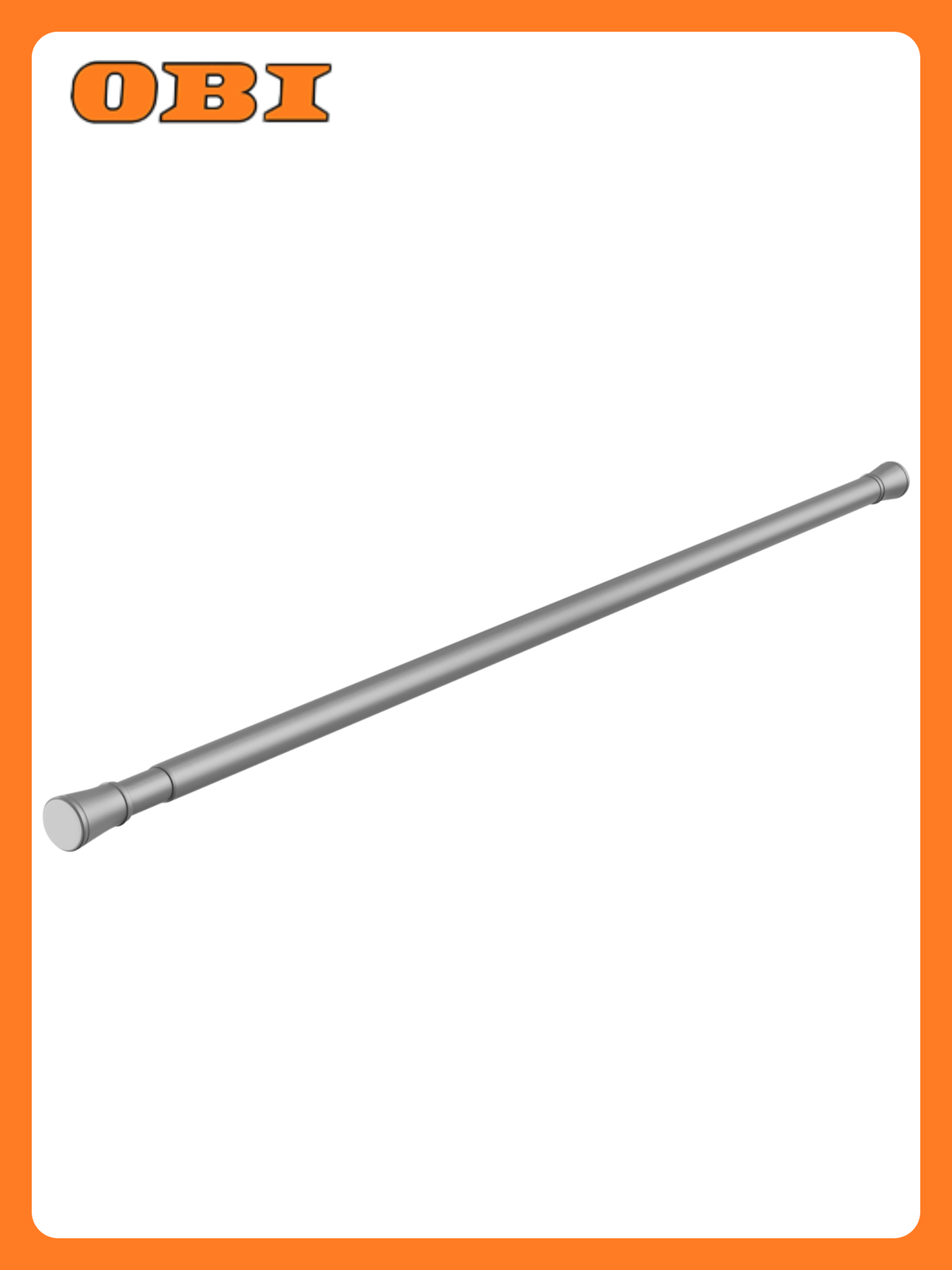 Карниз для ванной металлический 120-220 см серый FOR-ROD-220IGR