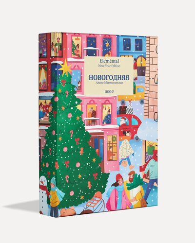 Изображение товара Пазлы Elemental Новогодняя 1000 деталей