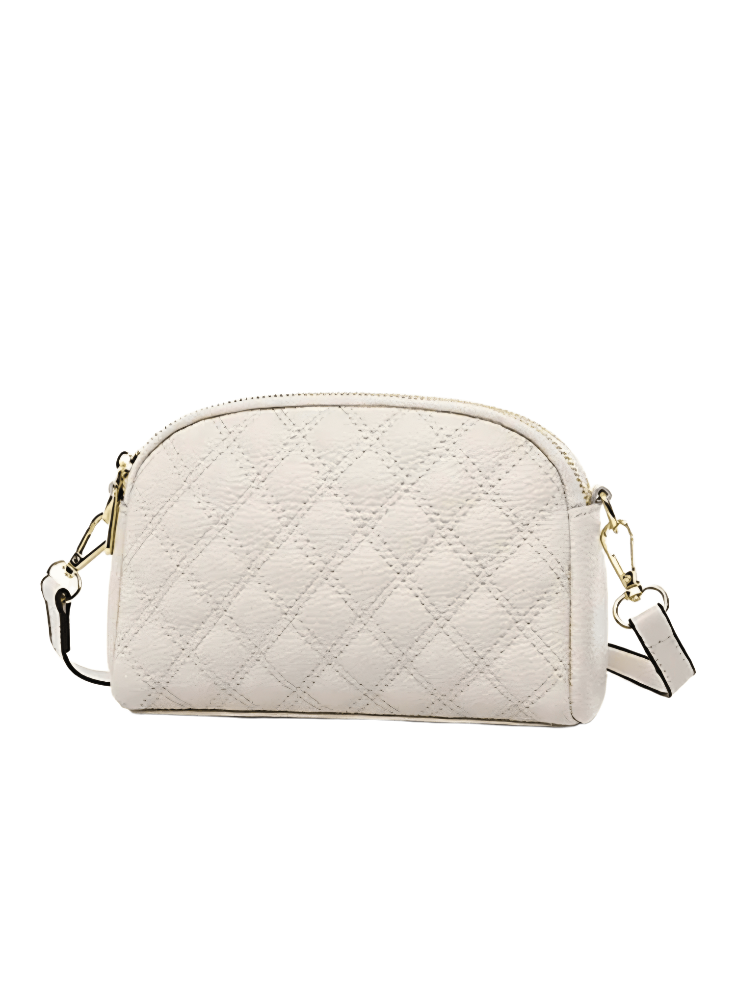 Сумка кросс-боди VANDEE из натуральной кожи, VANDEE, фактура матовая, стеганая, светло-бежевый — фото 1