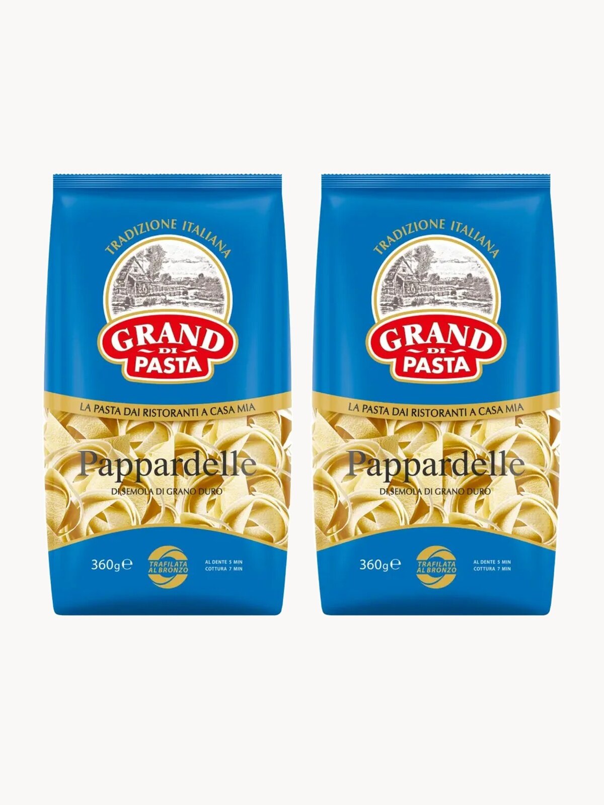 Макароны Grand di Pasta PAPPARDELLE 2 шт по 360 г