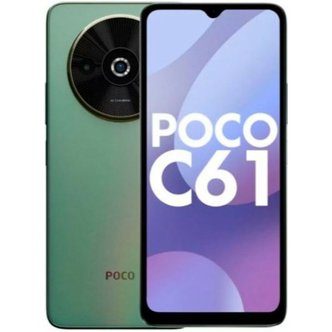 Смартфон Xiaomi Poco C61, 3 ГБ/64 ГБ, зеленый