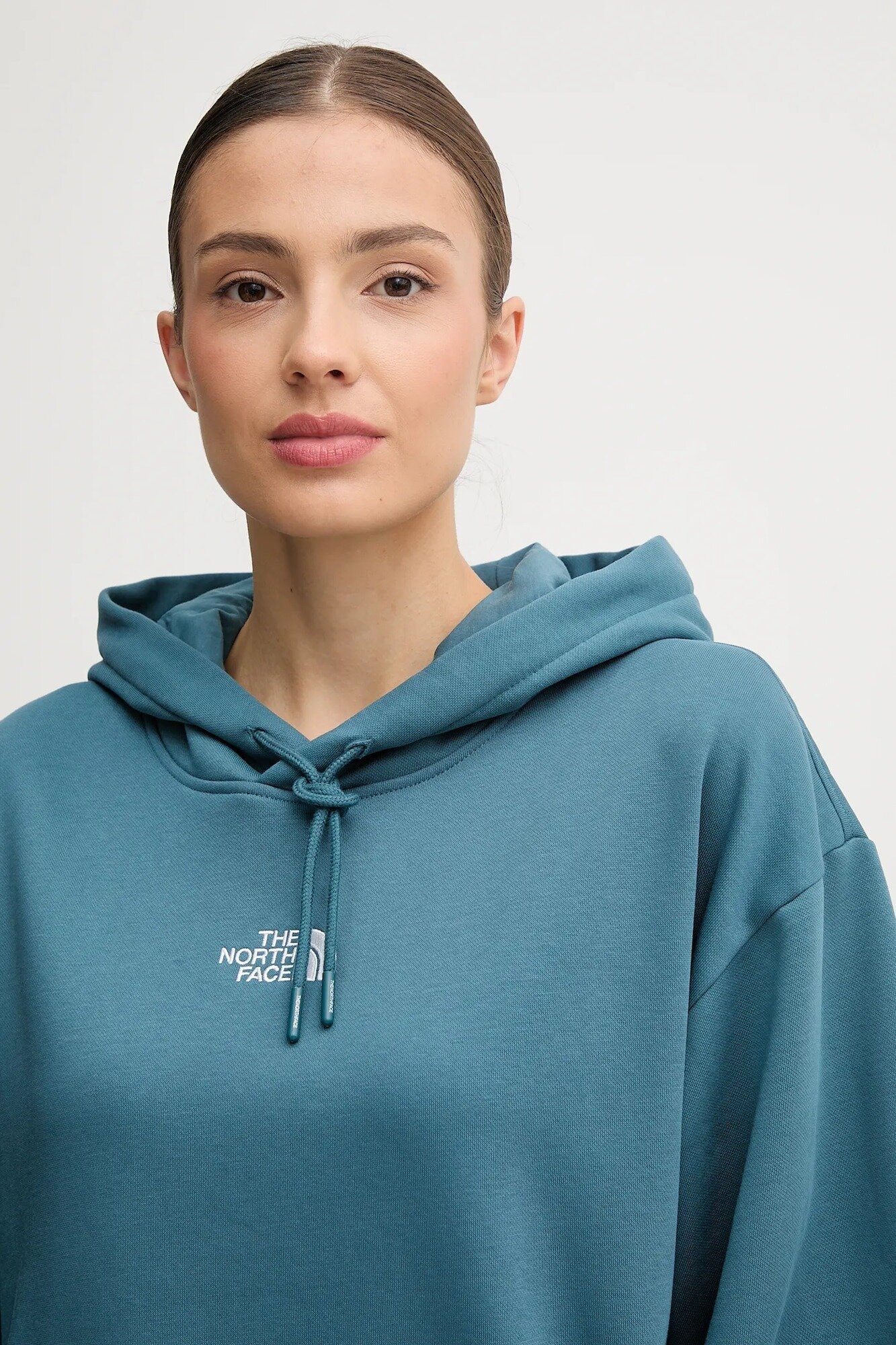 Худи The North Face, размер S, , бирюзовый — фото 1