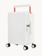 белый чемодан с красной р...