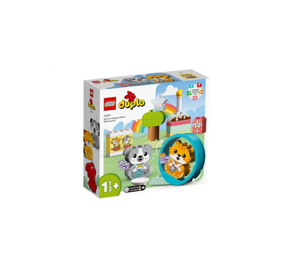 LEGO DUPLO "Первый щенок и котенок и их звуки" 10977
