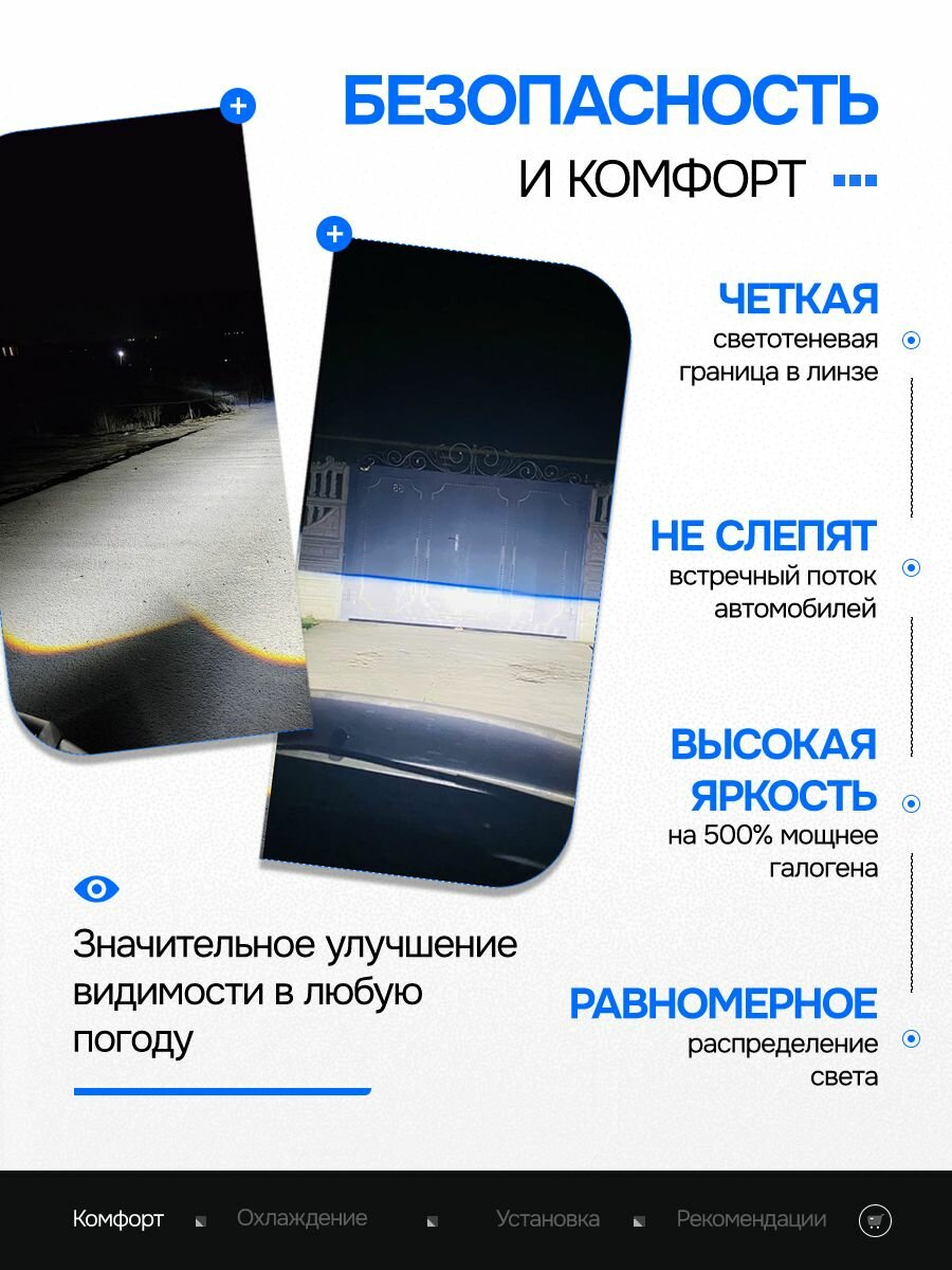 Светодиодные LED лампы D2S D2R для замены штатного ксенона 70Ватт — фото 1