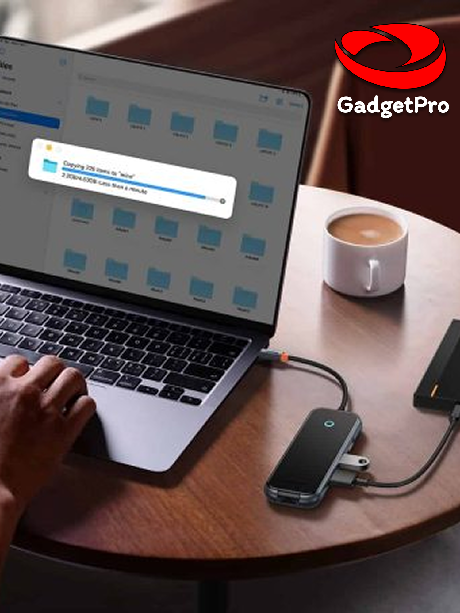 USB-хаб Baseus WKJZ010113 5-в-1 AcmeJoy, USB-C, RJ45, 2×USB 3.0, USB 2.0, PD 100W, алюминий, серый