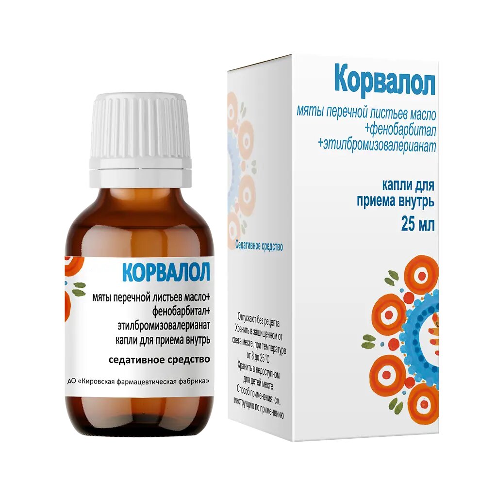 Корвалол капли для приема внутрь 25 мл 1 шт