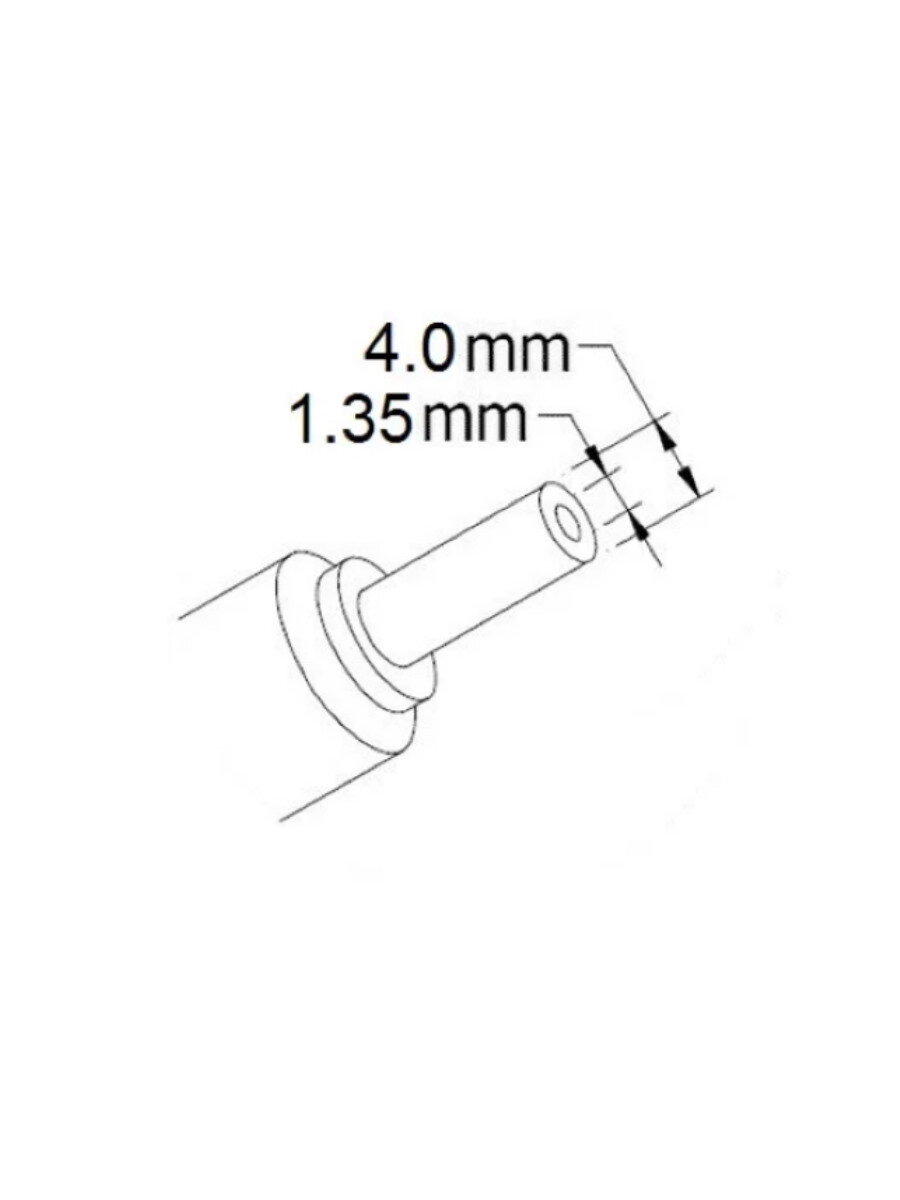 Блок питания для ноутбука Asus AD883020, 2.37A, 19V, 45W, разъем круглый 4,0 x 1,35 mm, код mb057315 — фото 1