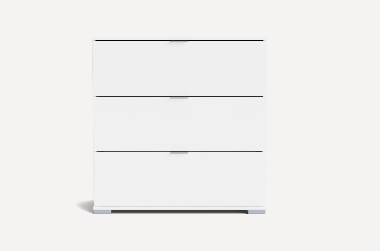 Комод для одежды Divan.ru Стелла-4 White, 3 ящика, 80х45х92 см, белый