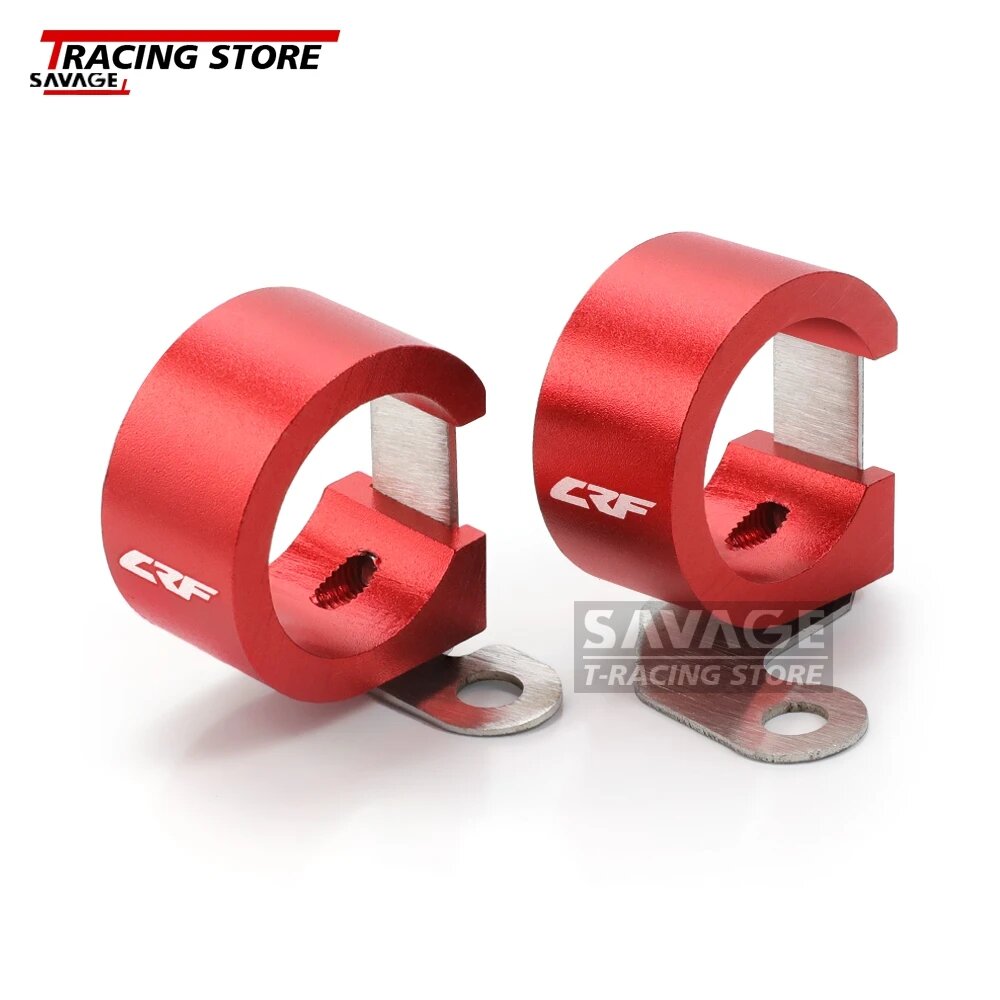 Для Honda CRF250R CRF250RX CRF450R CRF450RX CRF450X CRF450L CRF450RL Зажим заднего тормозного шланга Держатель направляющей линии крепежный зажим CRF 250, Красный