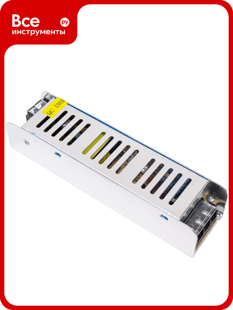 Блок Питания Apeyron слим-метал 12В 60 Вт IP20 5 А 160х40х30мм 03-47