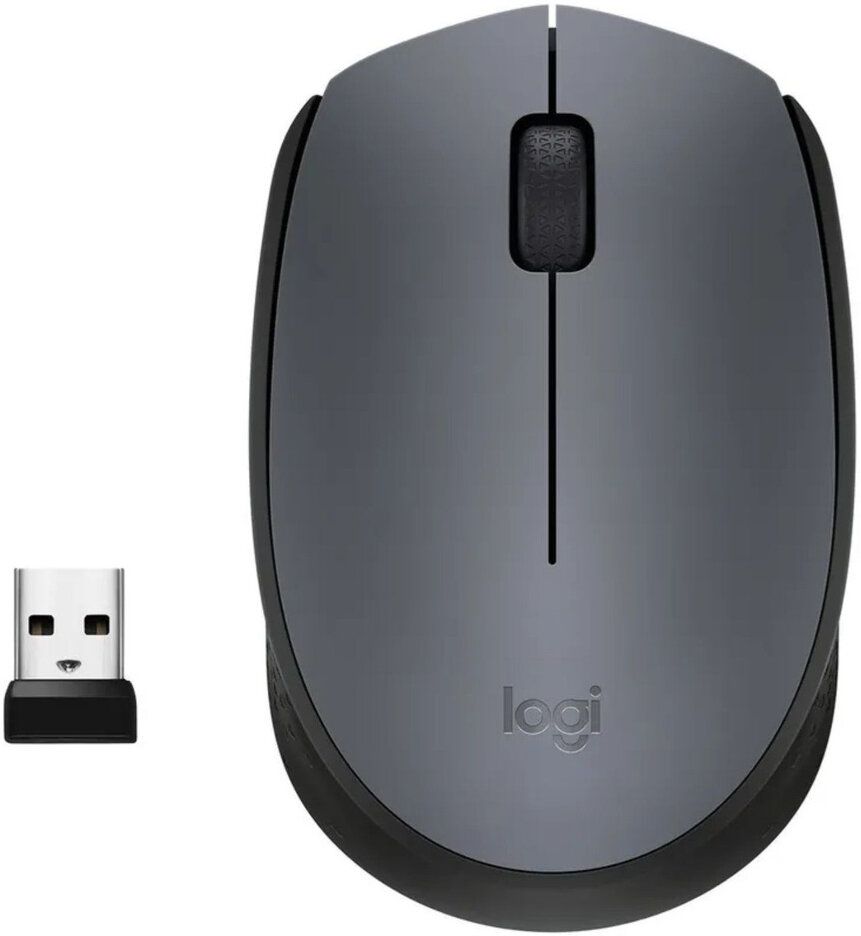 Беспроводная мышь Logitech M170, оптическая, разрешение 1000 dpi, радиус действия 10 м