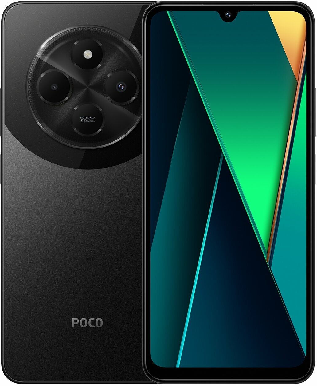 Смартфон Xiaomi Poco C75, Android, NFC, разблокировка по отпечатку, 128GB