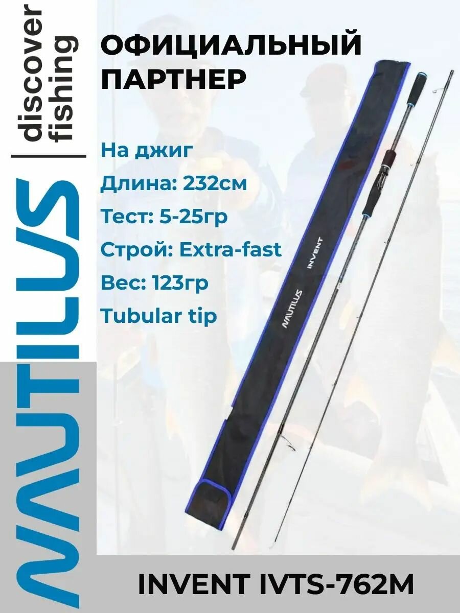 Спиннинг Nautilus Invent 232см 5-25гр