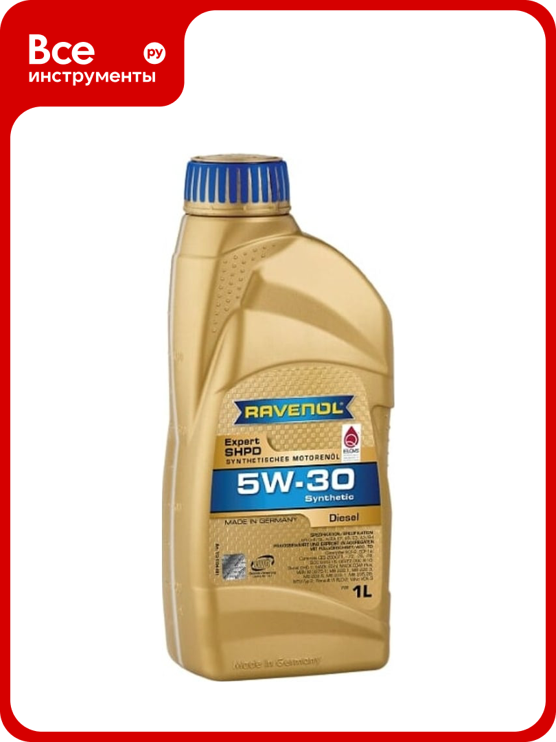 Моторное масло RAVENOL Expert SHPD SAE 5W-30, 1 л 1121104-001-01-999