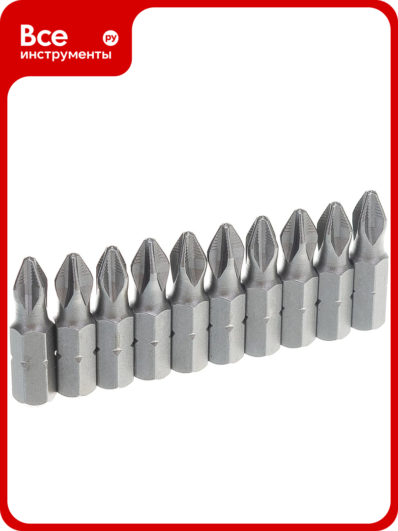 Биты (10 шт; PH2; 25 мм) SKRAB 43662