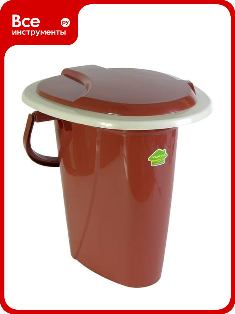 Ведро-туалет Martika Адис терракотовое С406ТЕР