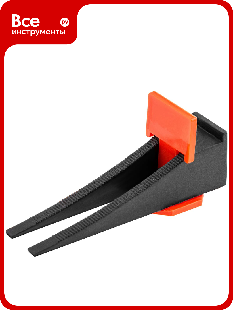 Система выравнивания плитки СВП (зажим и клин 40/40 шт; пакет ПЭНД) СИБРТЕХ 88060