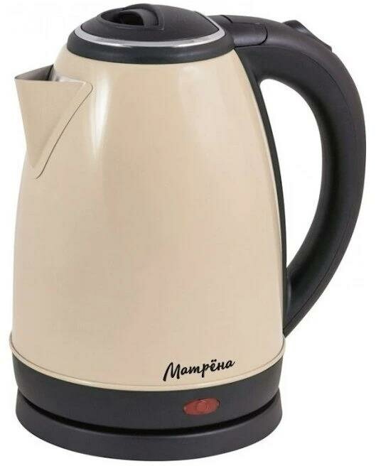 Электрический чайник матрёна MA 002 объем 1 80 л  мощность 1500 Вт  бежевый
