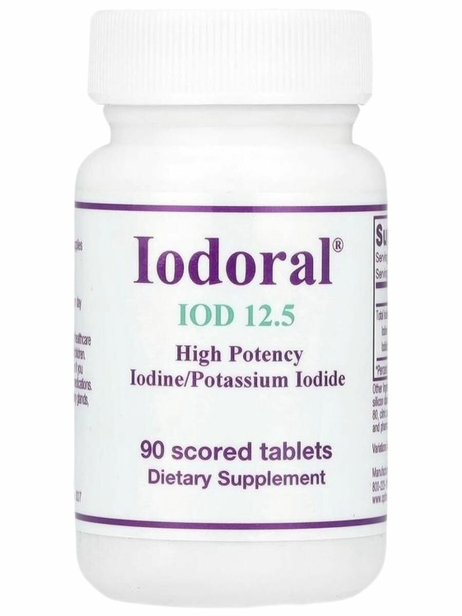 Optimox Iodoral Йодйодид калия IodinePotassium Iodide 125 мг 90 таблеток