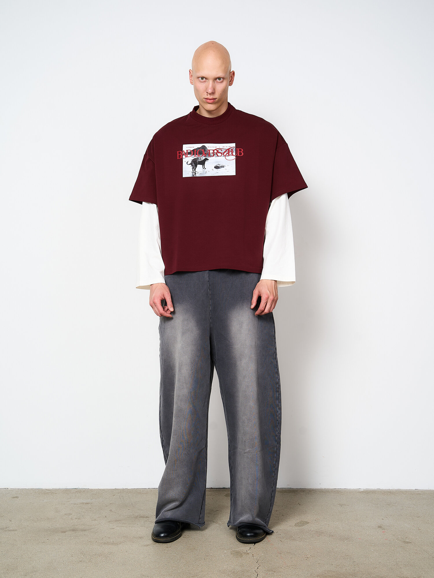 Футболка Raw Storage Bad Lovers, 1 шт., размер 3 | L — L +, бордовый — фото 1