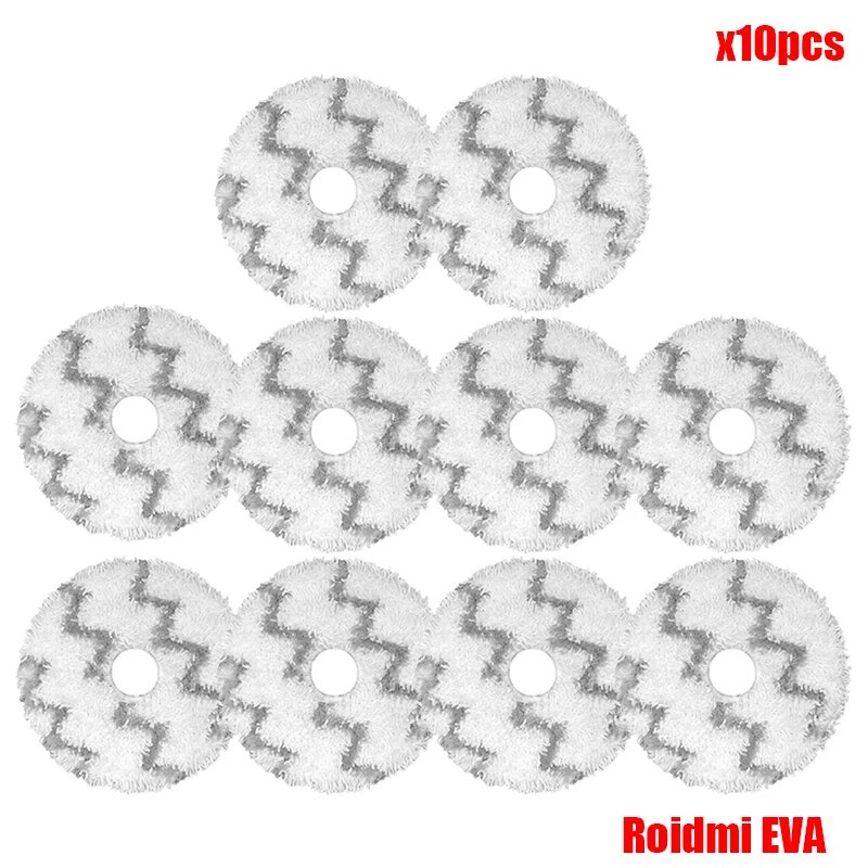 Сменная ткань для швабры для Xiaomi Roidmi EVA самоочищающийся робот-пылесос SDJ06RM запасные части тряпки для швабры подходят для аксессуаров Белый