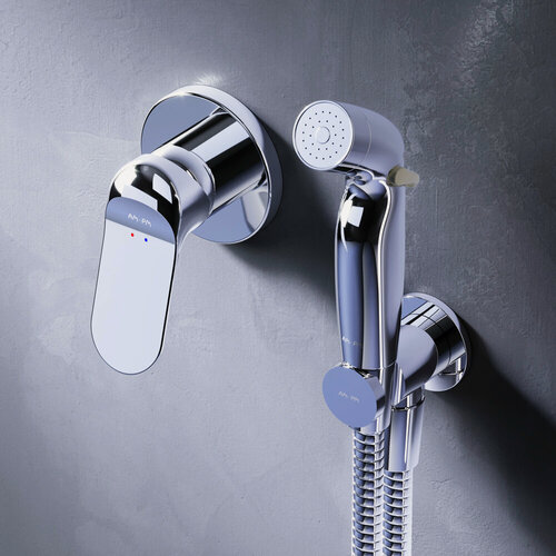 Изображение товара Гигиенический душ со смесителем AM.PM Sunny, цвет хром, встраиваемый