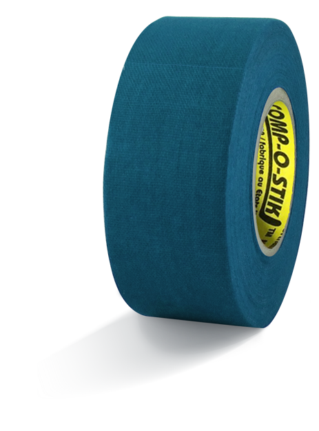 Лента хоккейная для клюшки Comp-o-stik, сине-зеленая, 30 мм x 12 м