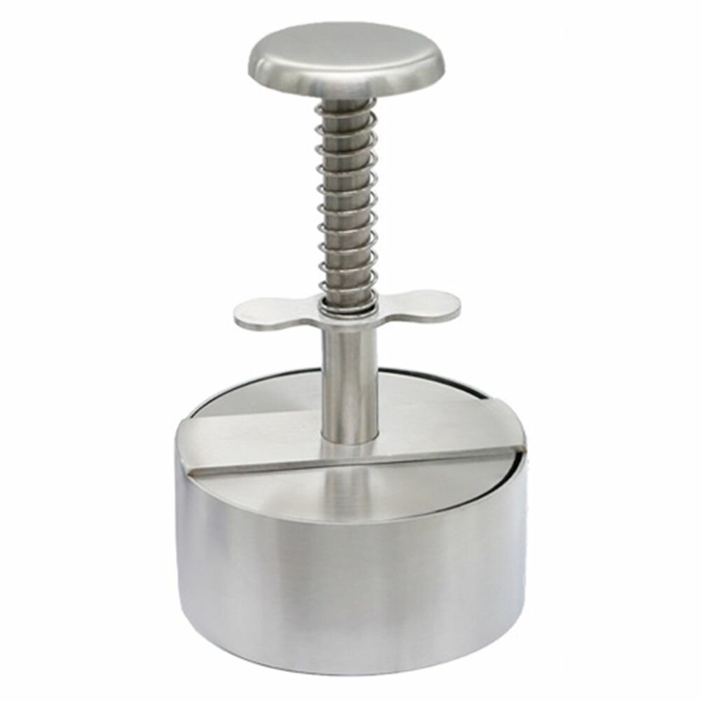 Пресс для бургеров из нержавеющей стали с регулируемой толщиной пружинный механизм идеальные котлеты для гриля и барбекю