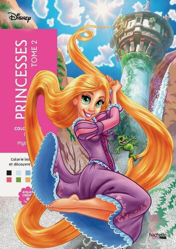 Изображение товара Раскраска по номерам дисней Coloriages mysteres Disney hachette princesses 2 Принцессы 2 ашет