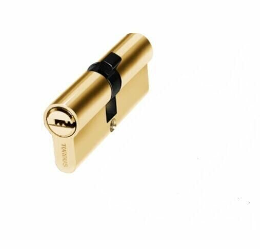 Цилиндр алюминий А 80 PB (ключ/ключ золото) TURDUS