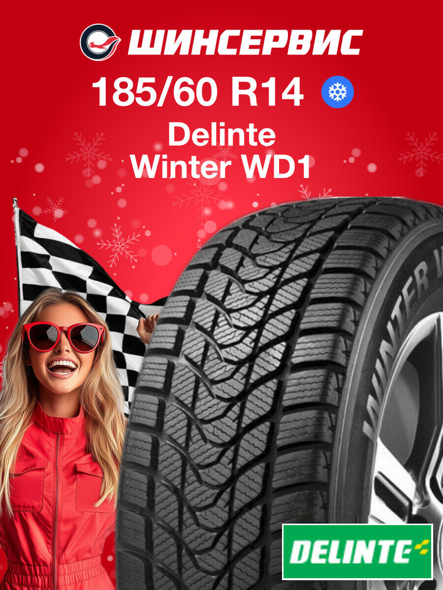 Зимняя нешипованная шина Delinte Winter WD1 185/60 R14 82H