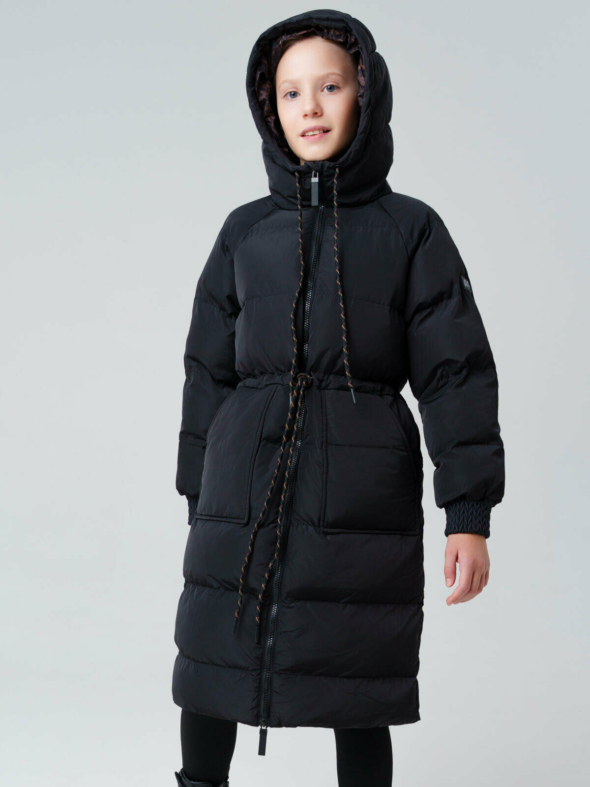 Пальто playToday размер 134 черный