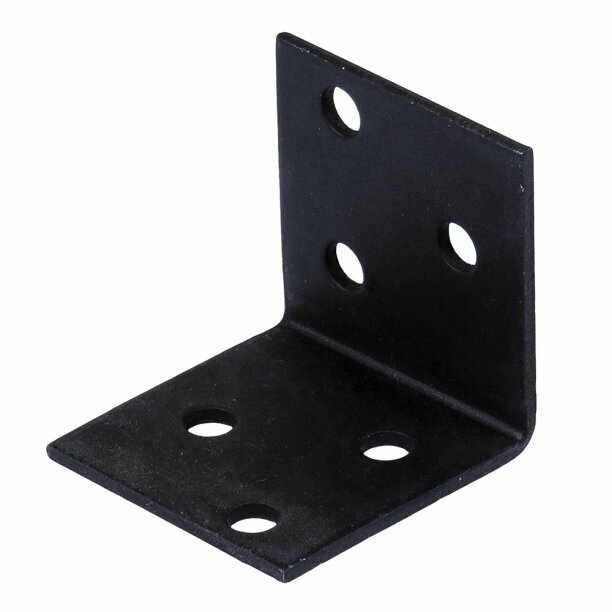 Уголок мебельный 30x30x30x15 мм черный