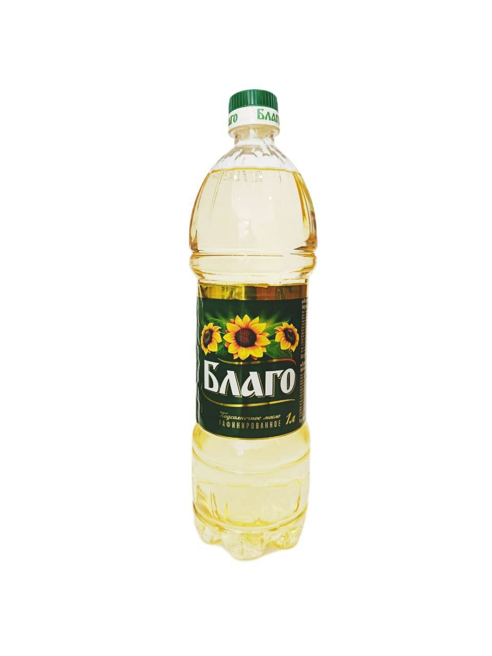 Благо Рафинированное Подсолнечное Масло 1 л для еди и салатов