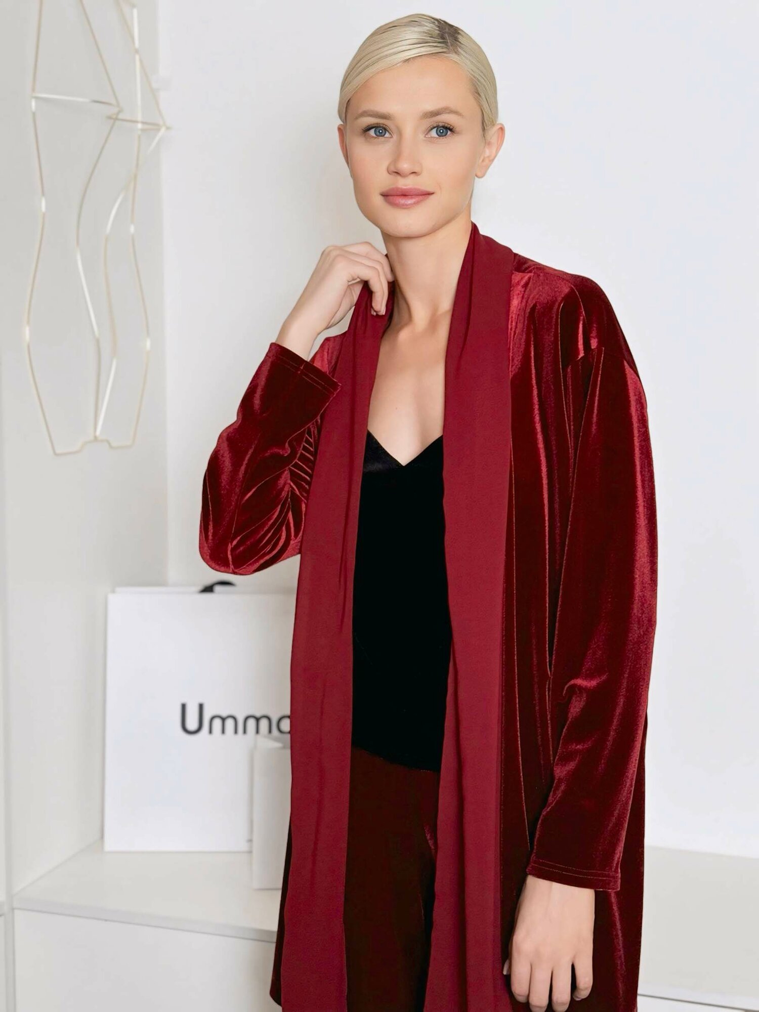 Кардиган Ummami, размер M-L, брусника — фото 1