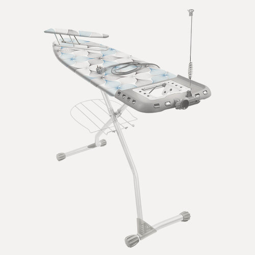 Изображение товара Гладильная доска "Верона" Nika, напольная, с розеткой и полкой для белья 122х42 см