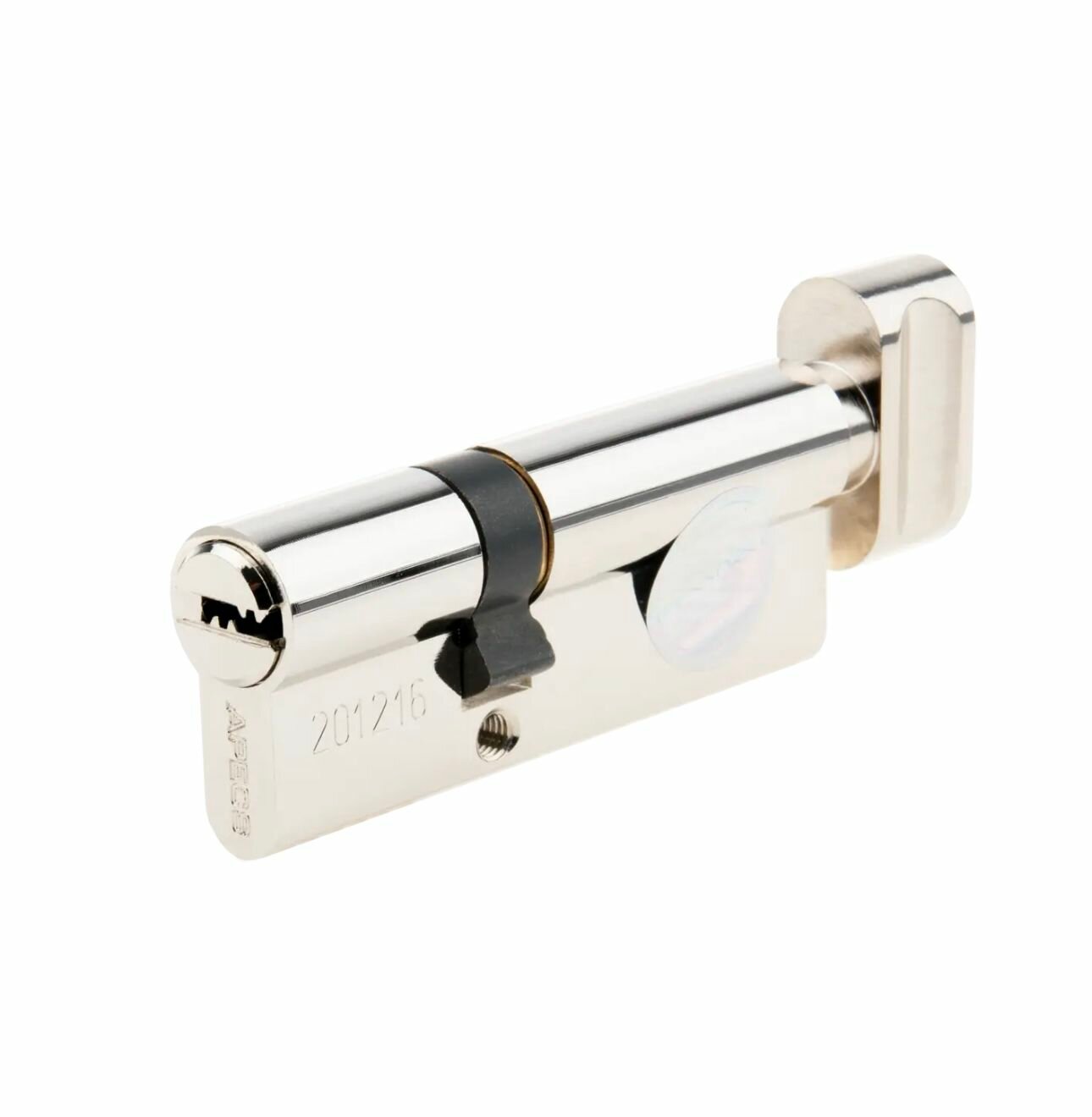 Цилиндровые механизмы Apecs Pro 80мм(30/50) ключ/вертушка цвет никель