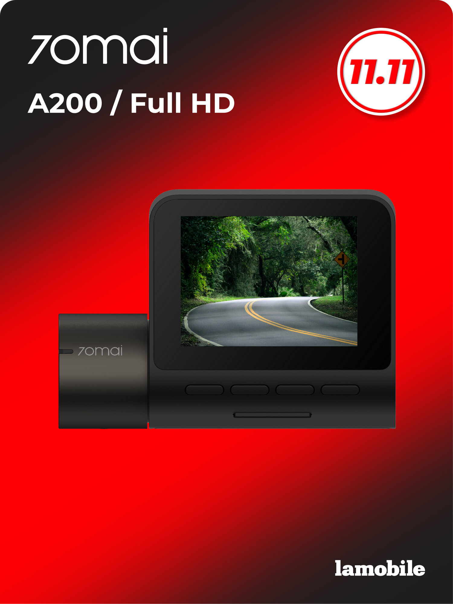 Видеорегистратор 70Mai Dash Cam A200 (RU)