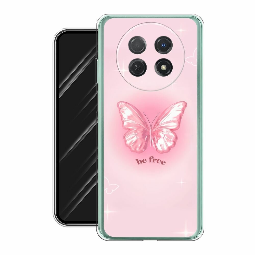 Чехол на Huawei Nova Y91 / Хуавей Нова Y91 с принтом "Be free butterfly 1" — фото 1